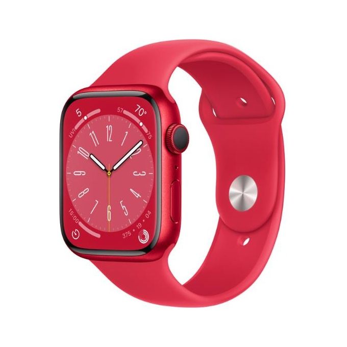 Apple Watch 8 45mm GPS Cassa (Product) Red alluminio cinturino Sport (Product) Red Regular