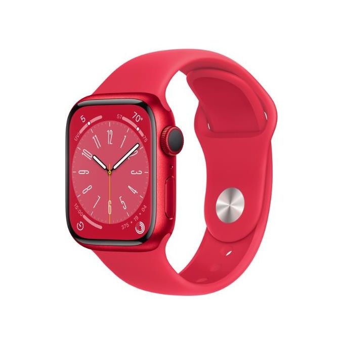Apple Watch 8 41mm GPS Cassa (Product) Red in alluminio cinturino Sport (Product) Red Regular