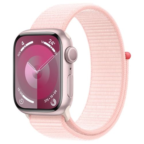  Apple Watch 9 41mm GPS alluminio rosa con cinturino Sport Loop rosa confetto Italia