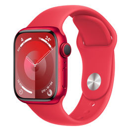 Watch Series 9 GPS 41mm alluminio rosso con cinturino sport rosso taglia ML