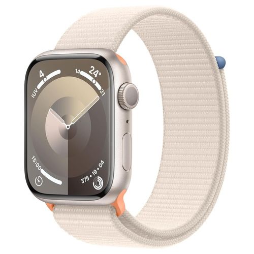 Apple Watch 9 45mm GPS Cassa in Alluminio Galassia e Sport Loop Galassia Italia