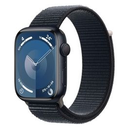 Apple Watch 9 45mm GPS alluminio mezzanotte con cinturino Sport Loop mezzanotte Italia