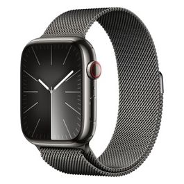 Watch 9 41mm GPS + Cellular Cassa in Acciaio Inossidabile Grafite e Loop in Maglia Milanese Grafite