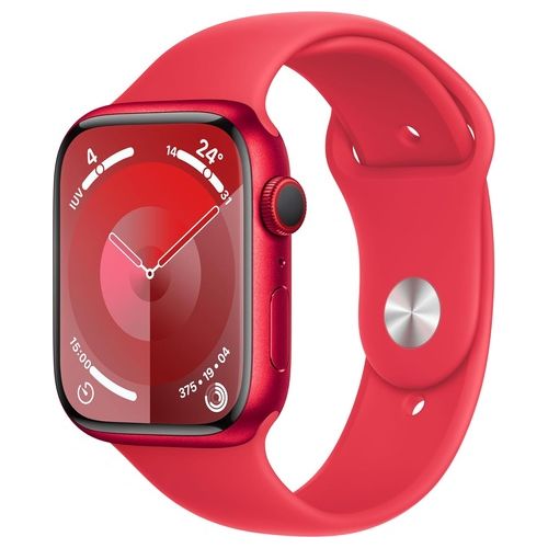 Apple Watch 9 45mm GPS + Cellular Cassa in Alluminio (PRODUCT) RED e Cinturino Sport (PRODUCT) RED M/L