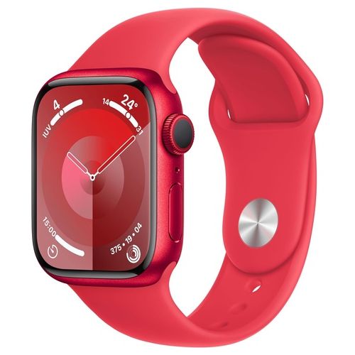 Apple Watch 9 41mm GPS Cassa in alluminio (Product)RED con cinturino Sport (Product)RED M/L Italia