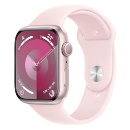 Apple Watch 9 45mm GPS Cassa in alluminio rosa con cinturino Sport Rosa confetto S/M Italia