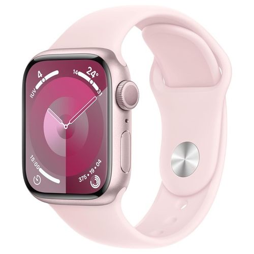Apple Watch 9 41mm GPS alluminio rosa con cinturino Sport Rosa confetto M/L Italia