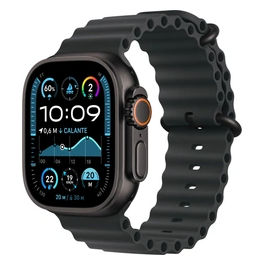 Watch Ultra 2 49mm GPS + Cellular Cassa in Titanio Nero con Cinturino Ocean nero
