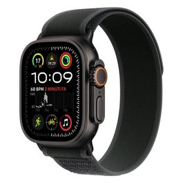 Watch Ultra 2 49mm GPS + Cellular Cassa in Titanio Nero con Trail Loop nero - S/M