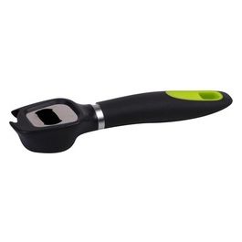 Apribottiglie/Levatappi Inox con Manico in Polipropilene Grigio Scuro/Verde