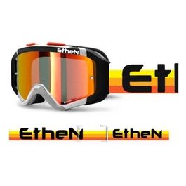 AR0725 Maschera Motocross-Enduro ARES Ethen Gialla - Arancione - Rossa