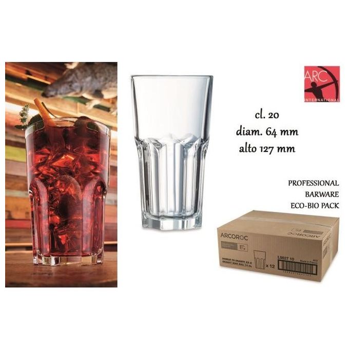 Arc Bicchieri da Bibita 20cl 12 Pezzi Granity Eco