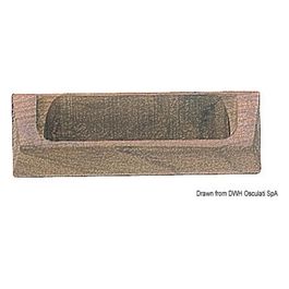 Maniglia teak 87x30 