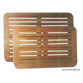 Piani tavolo in teak 55x80 cm 