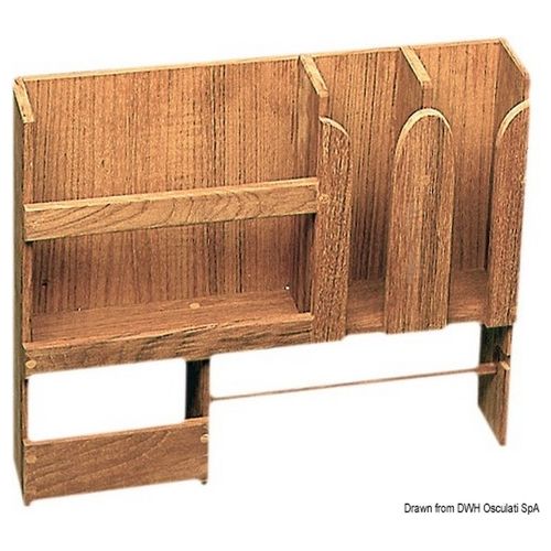 ARC Porta piatti teak 490x106x425 mm 