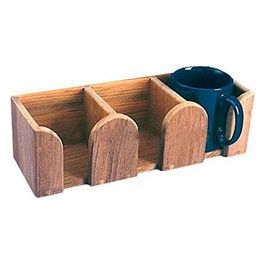 Porta tazze 3 posti teak 