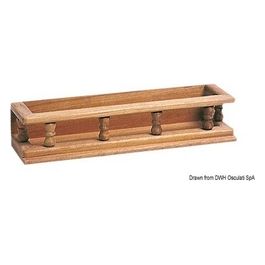 Porta vasetti teak 350x65x90 mm 