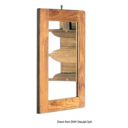 Specchio cornice teak 275x375 mm 