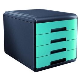 Arda Cassettiera Mydesk 4c Cassetti Turchese