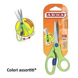 FA1204 Forbice Easy con Leva a  Molla per Uso Scolastico Colori Assortiti