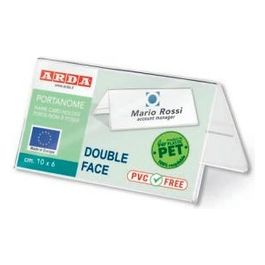 Portanome Bifacciale Pet 10x6mm