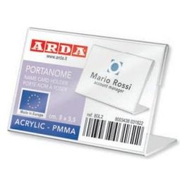 Portanome a L Acrilico 8x5.5cm