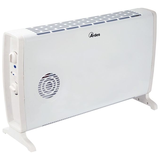 Ardes AR4C05 Smoothy Termoconvettore Turbo Ventilato 3 Livelli di Potenza 2000 W Termostato Regolabile colore Bianco