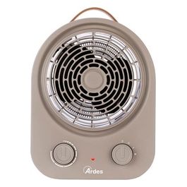 AR4F17 Termoventilatore Riscaldante 2 Potenze Termostato Temperatura Ambiente Scaldino Elettrico Elegante Compatto Portatile con LED On/Off