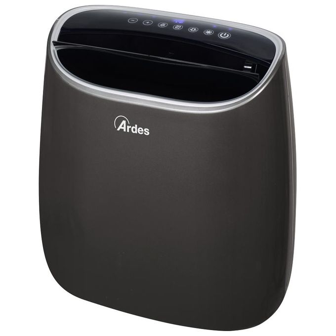 Ardes AR4P17 Stone Termoventilatore Ceramico Ionizzatore con Telecomando Filtro Antipolvere Display Digitale Led Touch Timer Titanio