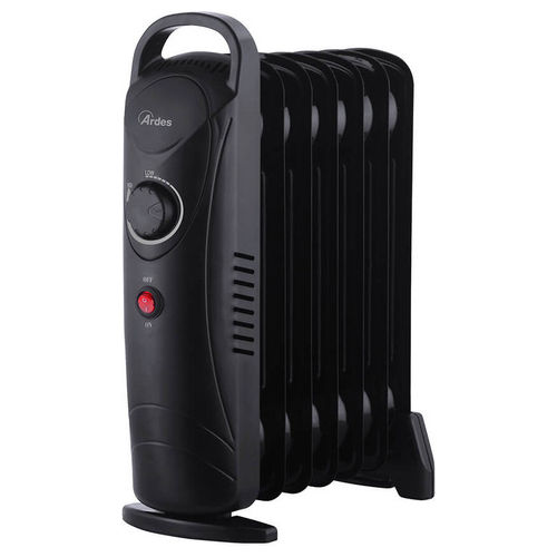 AR4R07M2 Oilo Mini2 Radiatore ad Olio 7 elementi 800W termostato meccanico colore Nero