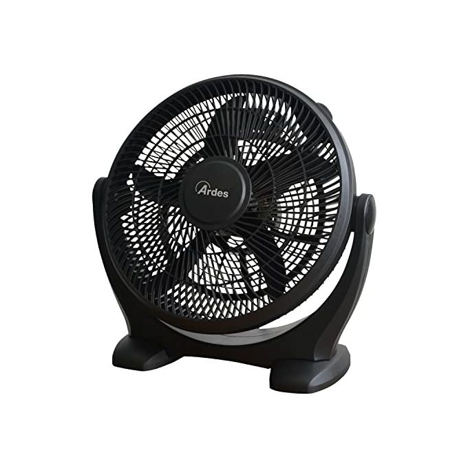 Ardes AR5A35 Ventilatore Portatile da Pavimento con 5 Pale 3 Velocità e Inclinazione Verticale della Testa Ventilatore Box Floor Nero
