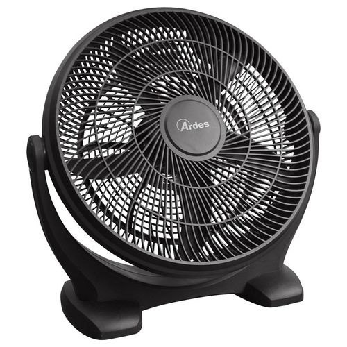 Ardes AR5A45 Ventilatore Portatile Grande Compatto ed Elegante da pavimento con 5 Pale 3 Velocità e Inclinazione Verticale della Testa Ventilatore Box Floor Nero