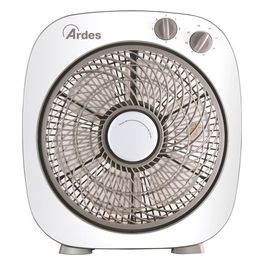 Ventilatore Box AR5B29 con Timer Bianco 3 Velocità e Griglia Rotante per un Rinfresco Ottimale nella tua Casa