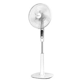 AR5PR40PR2 Tifon Ventilatore a Piantana Dual Blade con Telecomando 10 Pale 40cm e 20cm 6 Livelli di Velocità Bianco