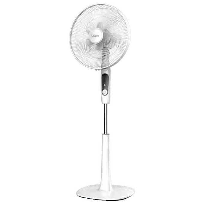 Ardes AR5PR40PR2 TIFON Ventilatore a Piantana Dual Blade Doppia Ventola con Telecomando 10 Pale 40cm e 20cm 6 Livelli di Velocita' Bianco
