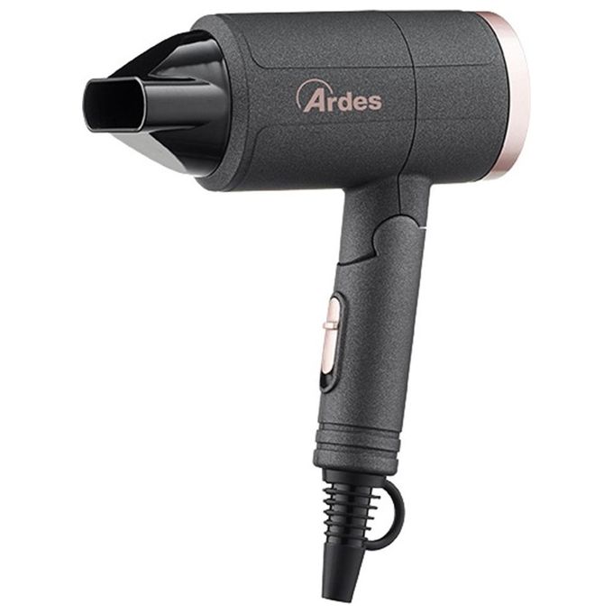 Ardes ARPHON01 STYLITO 1200W Asciugacapelli Professionale Compatto Viaggio Nero Oro Rosa