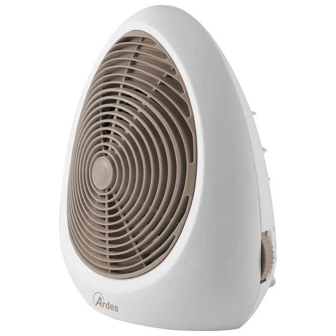 Ardes Termoventilatore MUNA Sabbia 2 Potenze con Termostato Temperatura Ambiente Ventilazione Estiva 2000W Bianco/Sabbia