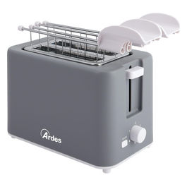 Tostapane 2 Fette In Acciaio Inox Con Timer