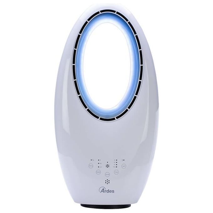 Ardes Ventilatore Ciclonico H60 Muna Bladeless Touch Led Bianco
