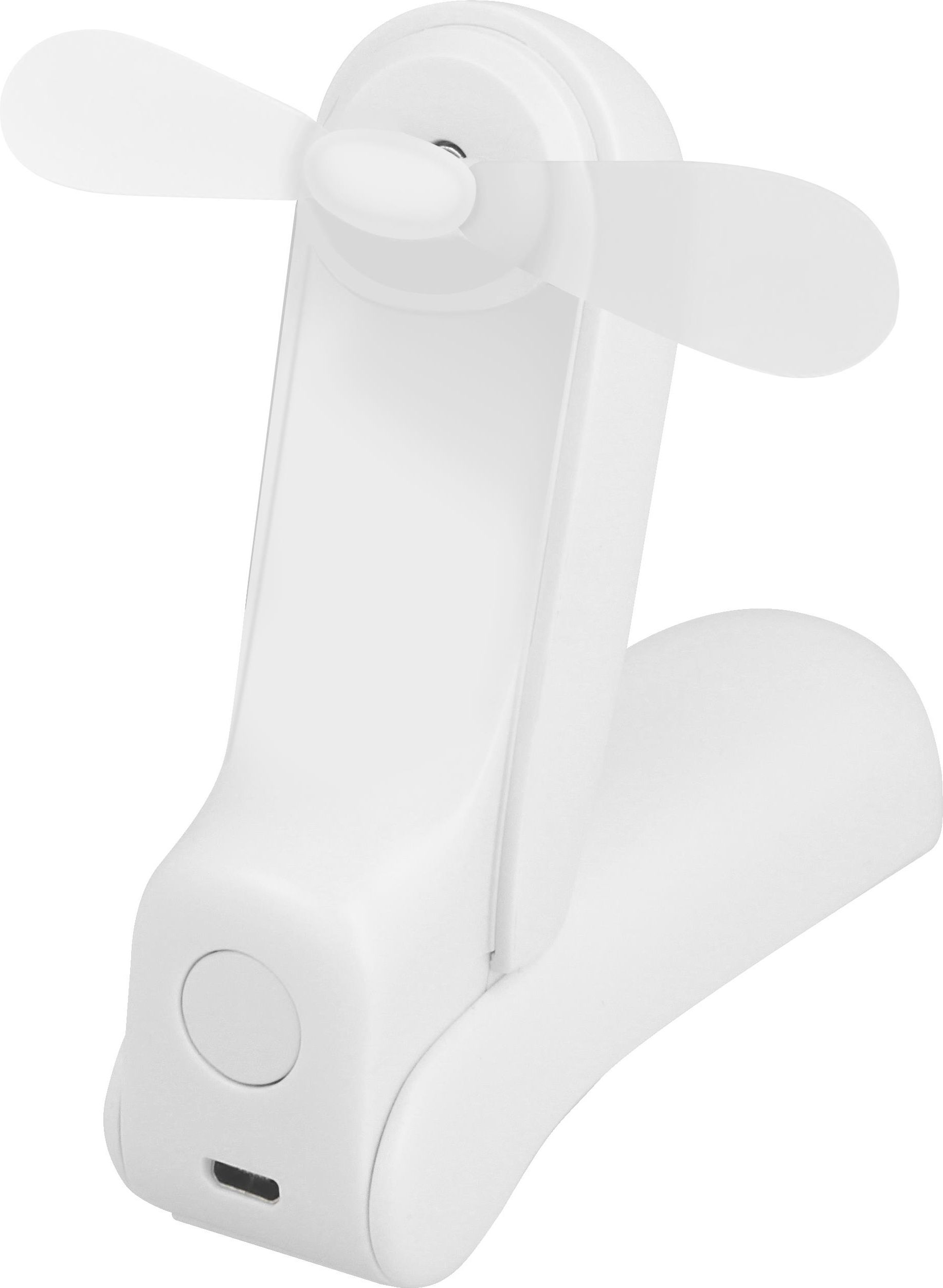 Area MINIFANW Mini Ventilatore Bianco Portatile Wireless con Cavo Micro Usb per la Ricarica