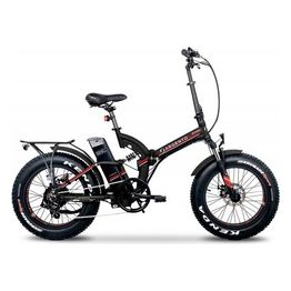 Argento Foldable E-bike BiMax Rossa Biammortizzata