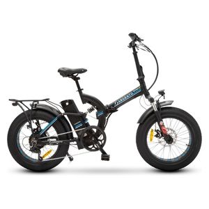 Argento Foldable E-bike BiMax Blu Biammortizzata