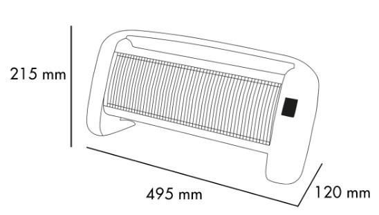 Argo Stufa al Quarzo 1200W Bianco B - niclick