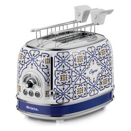 00C01550CAR0 Capri Tostapane con Pinze 2 Fette Potenza 210 Watt con 6 Livelli di Doratura e Vassoio Raccogli Briciole