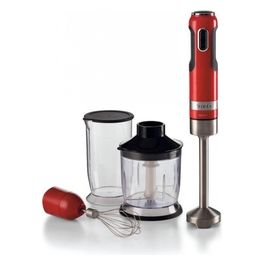 0602 Frullatore ad Immersione 1000W Bicchiere 700 ml Tritatutto 500ml Rosso