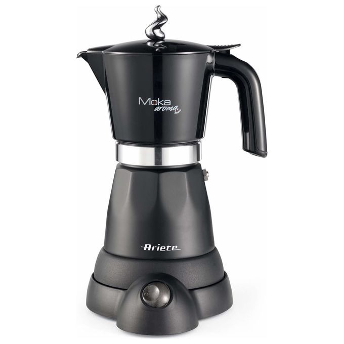 Ariete 1368 Moka Aroma Moka eEettrica 4-6 Tazze 480W Autospegnimento Nero