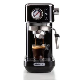 1381 Macchina per Caffè Espresso con Manometro Nero