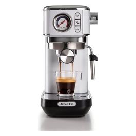1381 Macchina da Caffe' con Manometro 1300W Capacita' 1.1 Litri 15 Bar di Pressione Silver