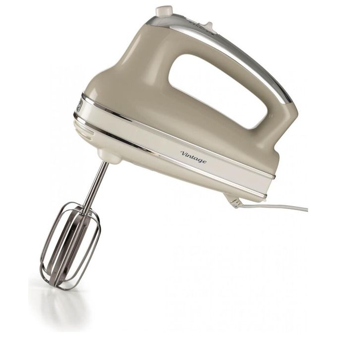 Image of Ariete 1548 Sbattitore Vintage 450W 5 velocita' Funzione turbo 2 fruste Beige