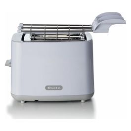 147 Tostapane Breakfast 760W 7 Livelli di Doratura Espulsione Automatica Vassoio Raccoglibriciole Estraibile Pulsante Stop Pinze in Acciaio Inox Bianco